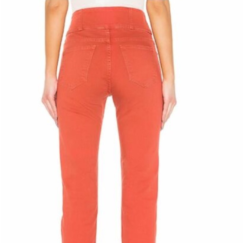 Joie Rust Red Button Up Jeans Size 23 - image 4